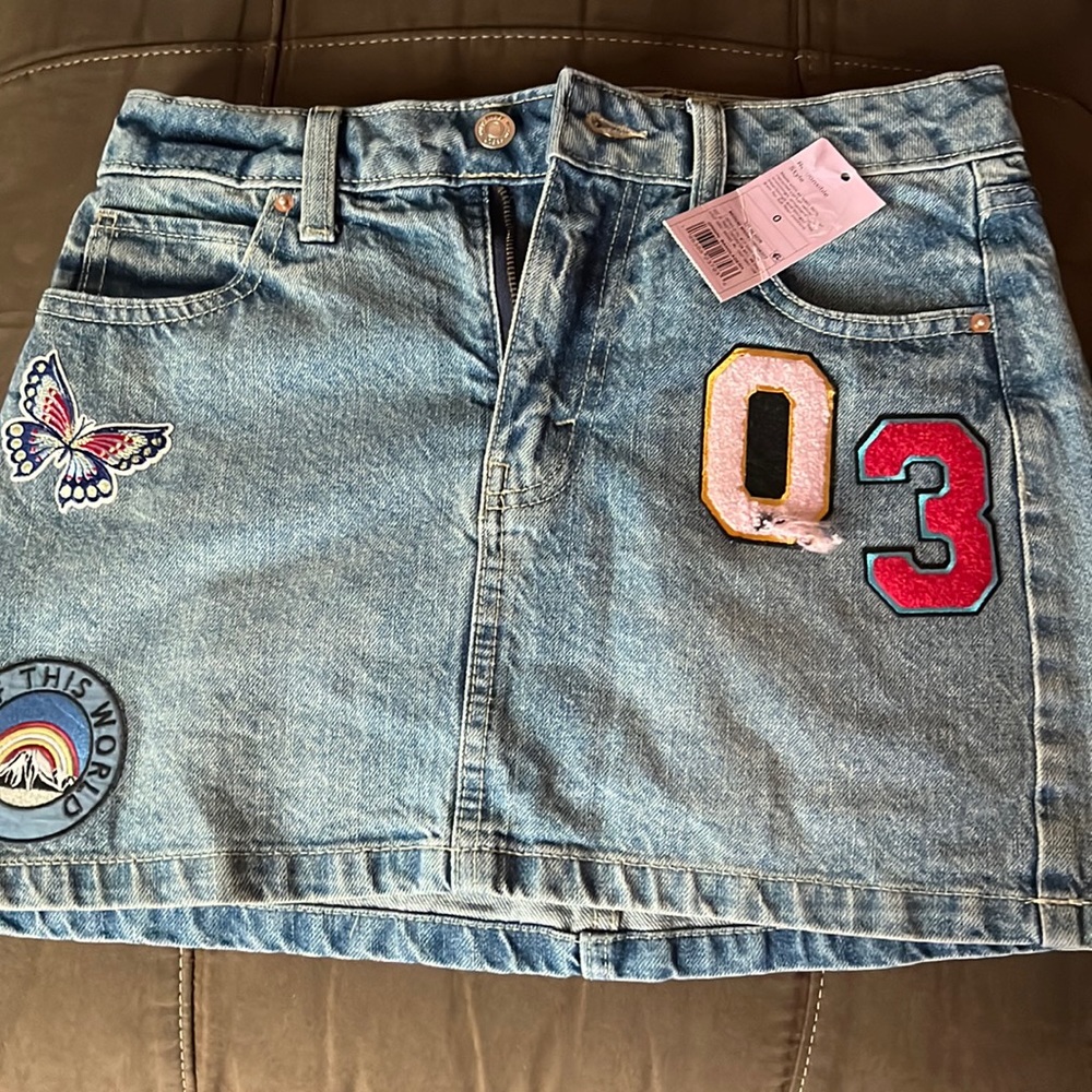 Wild Fable denim mini skirt